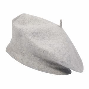 Wool Beret Hat Classic Solid Color French Beret For Women (light Gray)💞